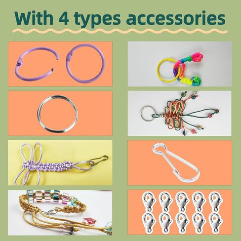 Frehapkids 2.5mm 20 Colors Nylon String for Bracelets, Jewelry Making Satin Cord for Friendship Bracelets, Keychain, Lanyard, Knotting in Saudi Arabia