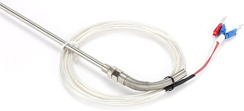 WZPT-03 PT100 M8 Threaded Type Probe Temperature Sensor Thermocouple with 3 Wire Cable 1Pcs(PT100 Type M8 0.5m,50mm) in Saudi Arabia