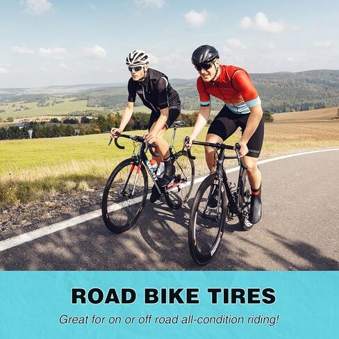 MEGHNA Bike Tire 700C Road Bike Foldable 700 x 35C Tire for Road Racing Fast Rolling Replacement Tire for Road Bicycle Fixed Gear Bike Gravel Bike Hybrid Bike (700 x 35C - 2 Pack - with Tubes) in Saudi Arabia