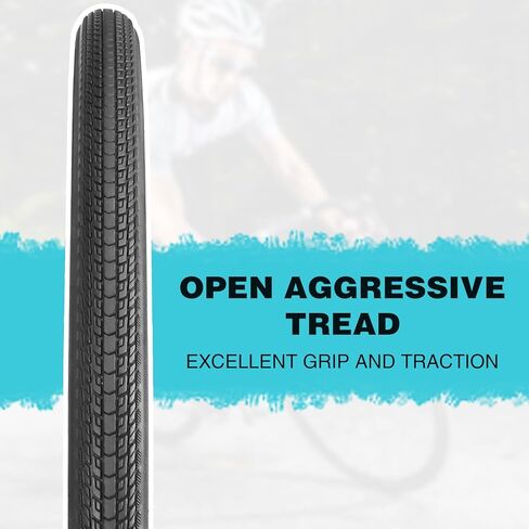 MEGHNA Bike Tire 700C Road Bike Foldable 700 x 35C Tire for Road Racing Fast Rolling Replacement Tire for Road Bicycle Fixed Gear Bike Gravel Bike Hybrid Bike (700 x 35C - 2 Pack - with Tubes) in Saudi Arabia
