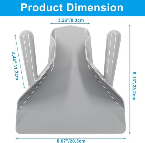 1pc Stainless Steel French Fry Scoop Popcorn Scoop, Popcorn Scooper Quick Fill Tool for Food Bags & Boxes, Right Handle in Saudi Arabia