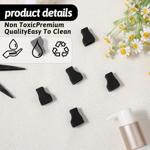 Bohuiz 10 PCS Coffee Syrup Pump Covers ، أغطية مضخة مطاطية سوداء ، أغطية صامور محمولة أغطية نوبات للشراب in Saudi Arabia