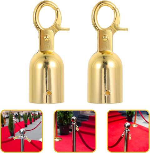 homoyoyo 2pcs decking rop end end end end end stops barrier hook end caps snap moncors for safety hariers in Saudi Arabia