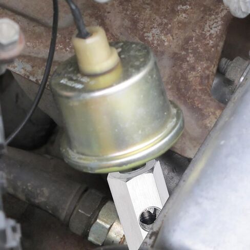 محول تي شيرات استشعار ضغط الزيت ، m10x1.0 أنثى إلى M10 × 1.0 ذكر مع 1/8 NPT المنفذ الجانبي خرطوم الفولاذ المقاوم للصدأ لخط توريد زيت توربو in Saudi Arabia