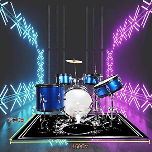 Soundproof Drum Mat Electronic Drum Mat Drum Mat Jazz Drum Soundproofing Mat Vibration Absorbent Mat Alf, 160*120cm in Saudi Arabia