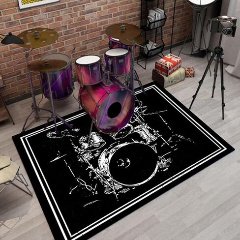 Soundproof Drum Mat Electronic Drum Mat Drum Mat Jazz Drum Soundproofing Mat Vibration Absorbent Mat Alf, 160*120cm in Saudi Arabia