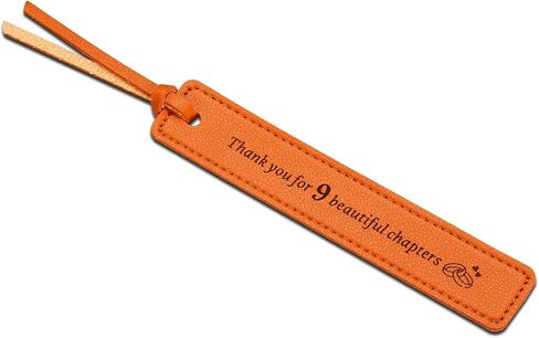 Leather Bookmark 9 Year Anniversary Wedding Gifts for Women Men for Him Her 9th Anniversary for Husband Wife, 9th Anniversary, Leather Bookmark for Boyfriend Girlfriend in Saudi Arabia
