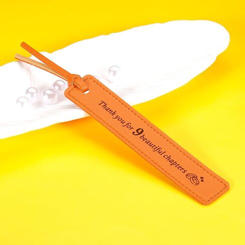 Leather Bookmark 9 Year Anniversary Wedding Gifts for Women Men for Him Her 9th Anniversary for Husband Wife, 9th Anniversary, Leather Bookmark for Boyfriend Girlfriend in Saudi Arabia
