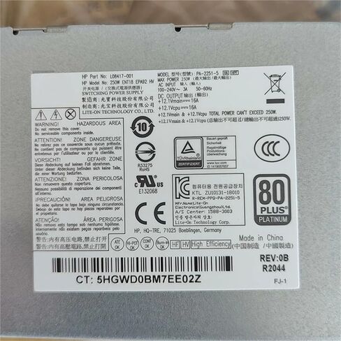 PA-2251-5 L08417-001 لـ PORDESK 400 600 800 G3 G4 POWER SUVENT 250W L08417-002 D16-250P1A 901761-002 in Saudi Arabia
