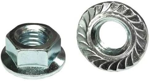 (30) 5/16-24 Hex Serrated Flange Nuts Case Hardened Zinc Clear in Saudi Arabia
