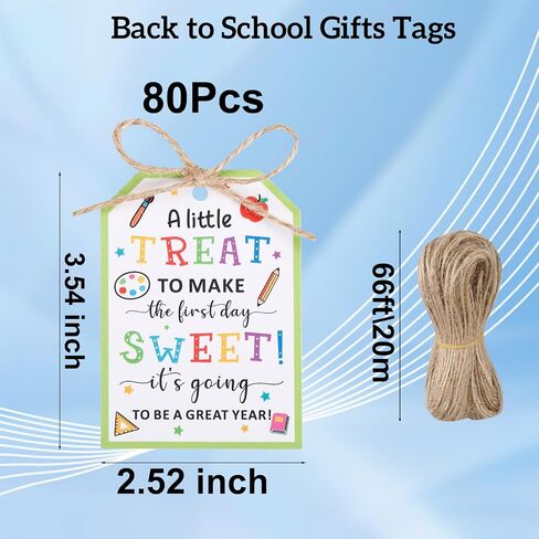 العودة إلى علامات هدايا المدرسة ، 80pcs اليوم الأول من لعبة هدية رياض الأطفال مع سلسلة مرفقة ، مرحبًا بك في المدرسة للطلاب والمعلمين والموظفين ، ديكورات حلوة للصف الثامن والثاني عشر الأول in Saudi Arabia