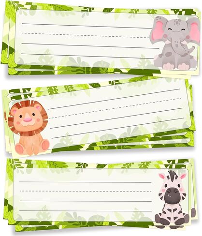 Name Tags for Classroom & Cubby, 30 Pcs Durable Pastel Students Name Plates, Self-Adhesive Locker Tags for Elementary School Teacher Must Haves (3" x 9")-A03 in Kuwait