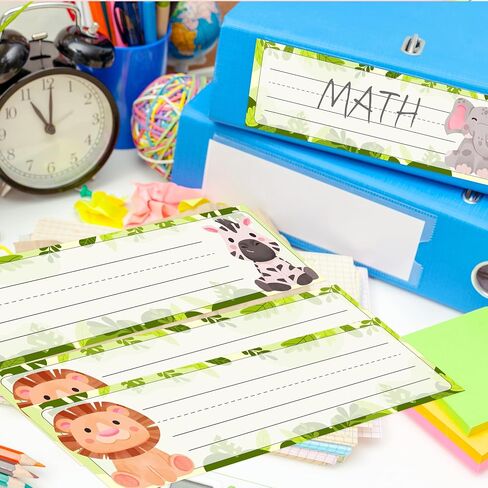 Name Tags for Classroom & Cubby, 30 Pcs Durable Pastel Students Name Plates, Self-Adhesive Locker Tags for Elementary School Teacher Must Haves (3" x 9")-A03 in Kuwait