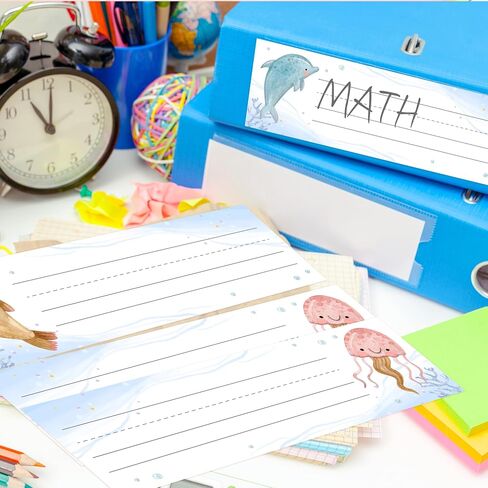 Name Tags for Classroom & Cubby, 30 Pcs Durable Pastel Students Name Plates, Self-Adhesive Locker Tags for Elementary School Teacher Must Haves (3" x 9")-A03 in Kuwait