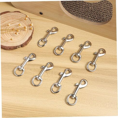 TOYANDONA 24Pcs Swivel Snap Hooks for Dog Leash Heavy Duty Metal Clips Locking for Pet Leash Key Chains and DIY Projects Easy to Use in Saudi Arabia