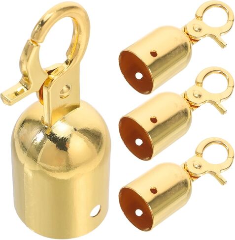 ABOOFAN 4Pcs Cord End Stopper Hook Rope End Cap for Welcome Easy Installation Versatile Decoration for Banister Rails and Hanging Ropes in Saudi Arabia