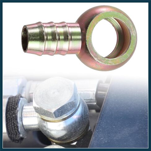 4 Set 18mm Banjo Hose Barb Bolt Fittings Banjo Bolt Washer Bronze Tone with 18mm Spacers for Car Automotive Parts in Saudi Arabia