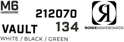 Ronix Boat Wakeboard 212070 | Vault 134 Black Green in Saudi Arabia
