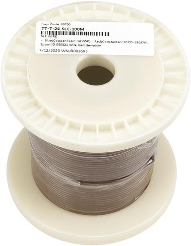 24AWG 100m/1 Roll K J T E Thermocouple Solid Wire PFA Extension Wire Cable for Temperature Sensor 1Pcs(T) in Saudi Arabia
