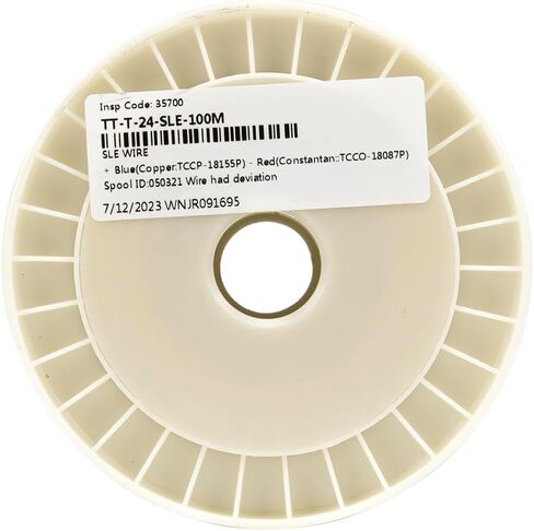 24AWG 100m/1 Roll K J T E Thermocouple Solid Wire PFA Extension Wire Cable for Temperature Sensor 1Pcs(T) in Saudi Arabia