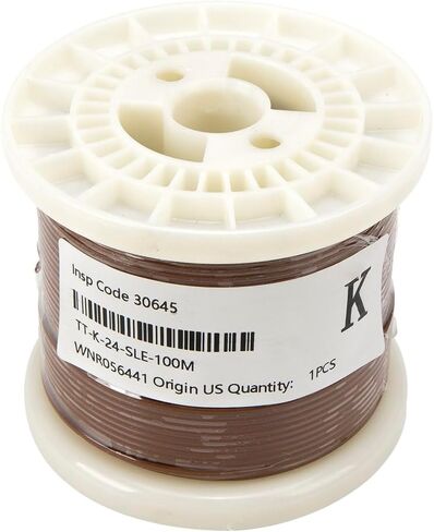 24AWG 100m/1 Roll K J T E Thermocouple Solid Wire PFA Extension Wire Cable for Temperature Sensor 1Pcs(T) in Saudi Arabia