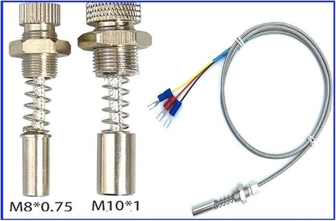 PT100 الوجه نهاية المواتين السطح الثابتة مستشعر درجة الحرارة المسطح 420 درجة مئوية 1pcs (PT100 (M8x0.75) L8M) in Saudi Arabia