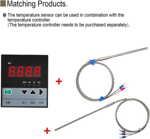 Probe1100 Degree PT100 Ungrounded Controller Sheathed Thermocouple Temperature Sensor 1Pcs(PT100 3mm,200mm) in Saudi Arabia