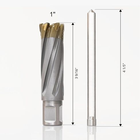 قاطع حلني ذو سرعة الرياح كاربيد 1 "قطر × 2" مع عرقلة Weldon ، بتات ماج عالية الدقة لضغط الحفر المغناطيسي ، للمواد الصلبة ، الفولاذ المقاوم للصدأ ، الحديد الزهر ، CT-500 in Saudi Arabia