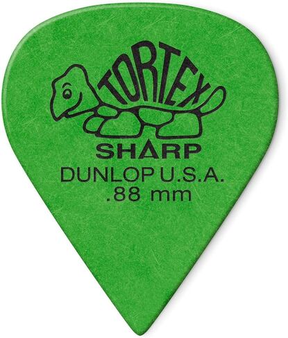 Dunlop Tortex Sharp Guitar يختار عينة مجموعة متنوعة مزيج (2 من كل مقياس) حزمة 12/لاعب in Saudi Arabia