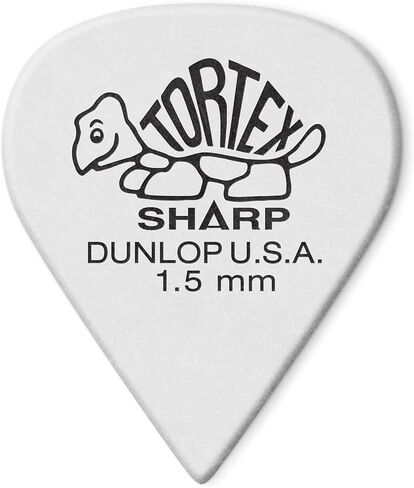 Dunlop Tortex Sharp Guitar يختار عينة مجموعة متنوعة مزيج (2 من كل مقياس) حزمة 12/لاعب in Saudi Arabia