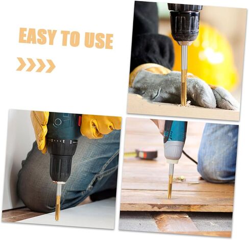 LIFKOME 2pcs Drill Bits for Metal Titanium Coated Tap Cutting Drill Bit Tool for Professional Use in Saudi Arabia