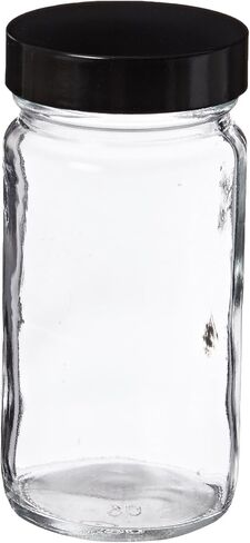Kimble Type III Soda Lime Glass Clear Wide Mouth Straight Sided Tall Jars with GPI Thread Cap, PTFE-Faced LDPE Foam Liner Material, 1000ml Capacity (Case of 12) in Saudi Arabia