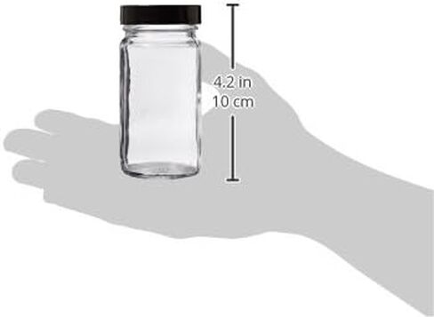 Kimble Type III Soda Lime Glass Clear Wide Mouth Straight Sided Tall Jars with GPI Thread Cap, PTFE-Faced LDPE Foam Liner Material, 1000ml Capacity (Case of 12) in Saudi Arabia