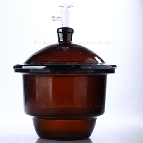240mm,Amber Glass Vacuum Desiccator Jar,24cm,Lab Brown Drying Dryer,Lid with Vacuum in Saudi Arabia