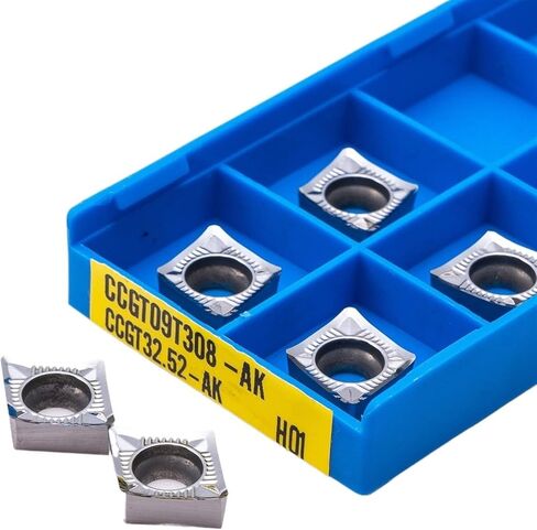 Indexable Carbide Lathe Tool 10PCS Milling Cutter CCGT09T302 CCGT09T304 CCGT09T308 AK H01 Internal Metal Tool Carbide Tool (Size : CCGT09T308 AK H01) in Kuwait