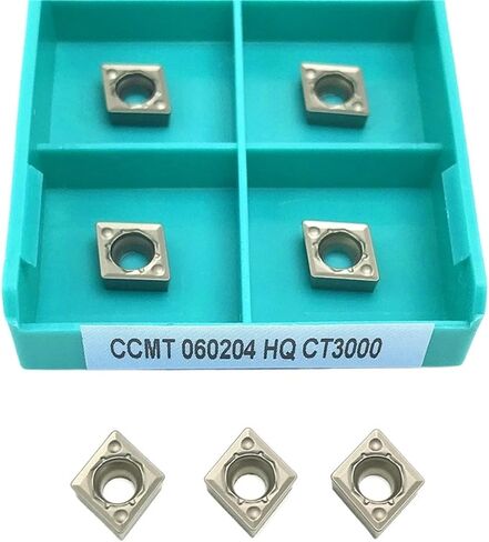 أداة مخرطة Carbide القابلة للفهرسة CCMT060204 TC FG HQ CT3000 أداة الدوران الداخلية cermet لمعالجة أداة مخرطة القطع الصلب (الحجم: CCMT060204 FG CT3000) in Kuwait