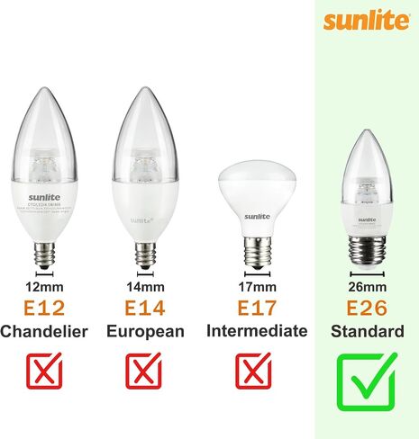 Sunlite 04051-Su E134/E26-GU24 محول المصباح الكهربائي متوسطة إلى قاعدة in Kuwait
