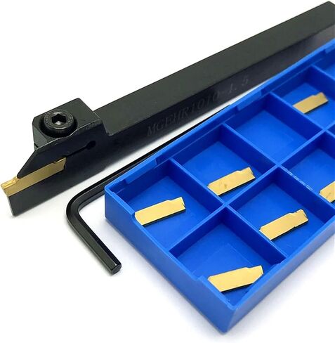 MGEHR1010 MGEHR1212 Grooving Tools Handle +10pcs MGMN150 MGMN200 Carbide Grooving Inserts Turning Tool Cutting Tool(MGEHR1212-1.5,MGMN150 NC3030) in Saudi Arabia
