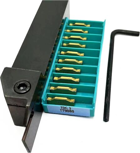 TDC3 2.0 mm 3mm Carbide Inserts Slotting Insert Cutting Metal Lathe Slotting Tool TTER1616 TTER2025-TDC3(Only 10pc Inserts) in Saudi Arabia
