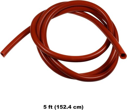 Univen High Temp Food Grade Red Silicone Tubing 8mm ID X 12mm OD Per Foot in Saudi Arabia