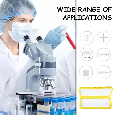 Microscope Calibration Slide Stage Micrometer Ocular Reticle Eyepieces Calibration Ruler Slides in Kuwait
