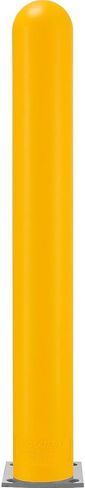 Global Industrial 60 "H Smooth Bollard Post Sleeve ، 6" HDPE DOME TOP ، أصفر in Saudi Arabia