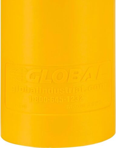 Global Industrial 60 "H Smooth Bollard Post Sleeve ، 6" HDPE DOME TOP ، أصفر in Saudi Arabia