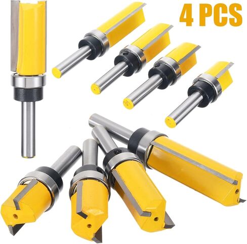 4pcs / set 8mm بطول تدفق القطع ببت ساق أعلى محمل قاطع طحن طحن الطحن in Kuwait