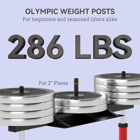 Soozier Vertical Leg Press Machine, 660LBS Capacity, Leg Strength Training Machine with Adjustable Leg, Back, and Head Positions for Home Gym, 2" Olympic Plate Compatible in Saudi Arabia