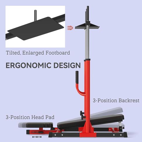 Soozier Vertical Leg Press Machine, 660LBS Capacity, Leg Strength Training Machine with Adjustable Leg, Back, and Head Positions for Home Gym, 2" Olympic Plate Compatible in Saudi Arabia