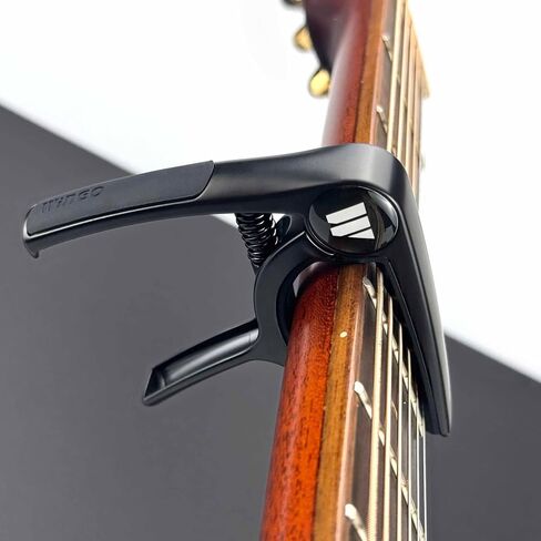 WINGO Guitar Capo for Acoustic and Electric Guitars, Ukulele, Mandolin, Banjo - Black. in Kuwait
