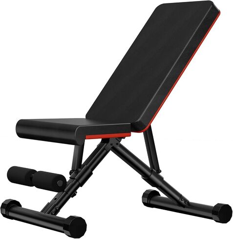 Sweetcrispy Ajustable Weight Bench لصالة الألعاب الرياضية المنزلية ، مقعد تجريبي قابل للطي لممارسة التمارين الرياضية الكاملة أو التدريب على القوة ، 795 رطلاً. in Saudi Arabia