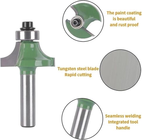 1pc 8mm زاوية زاوية جولة بت بت بتات طحن النجارة الخشبية لخشب البت مطحنة Carbide Cutter End Mill (8x34.9) in Saudi Arabia