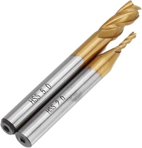 6pcs قاطع الطحن مجموعة 2-6 مم طلاء HSS 4 الفلوت نهاية مطحنة قاطعة 6 مم مستقيم شانك حفر القطع الكبرى مجموعة الطحن مجموعة الطحن in Kuwait